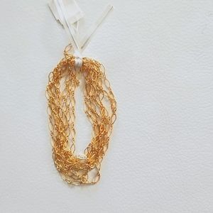 Gold plated   delicate chain apprx 5 ft